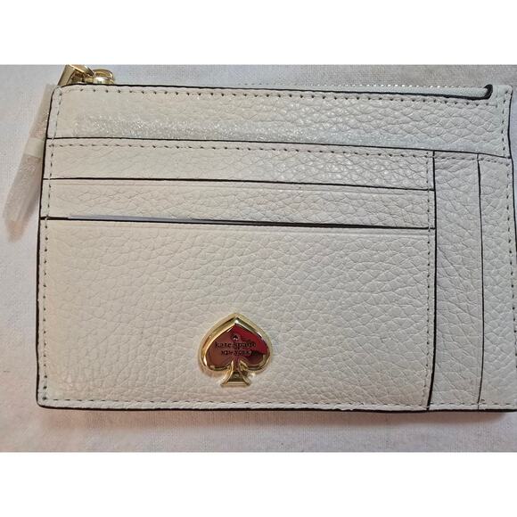 NwT Kate Spade Kayla Large slim card holder in the color meringue - Picture 1 of 3